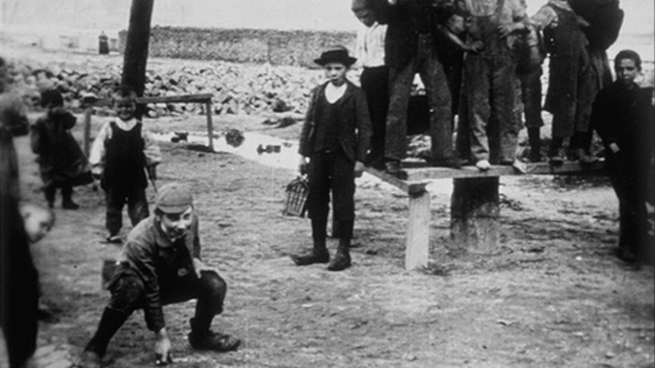 Children Playing Marbles's poster