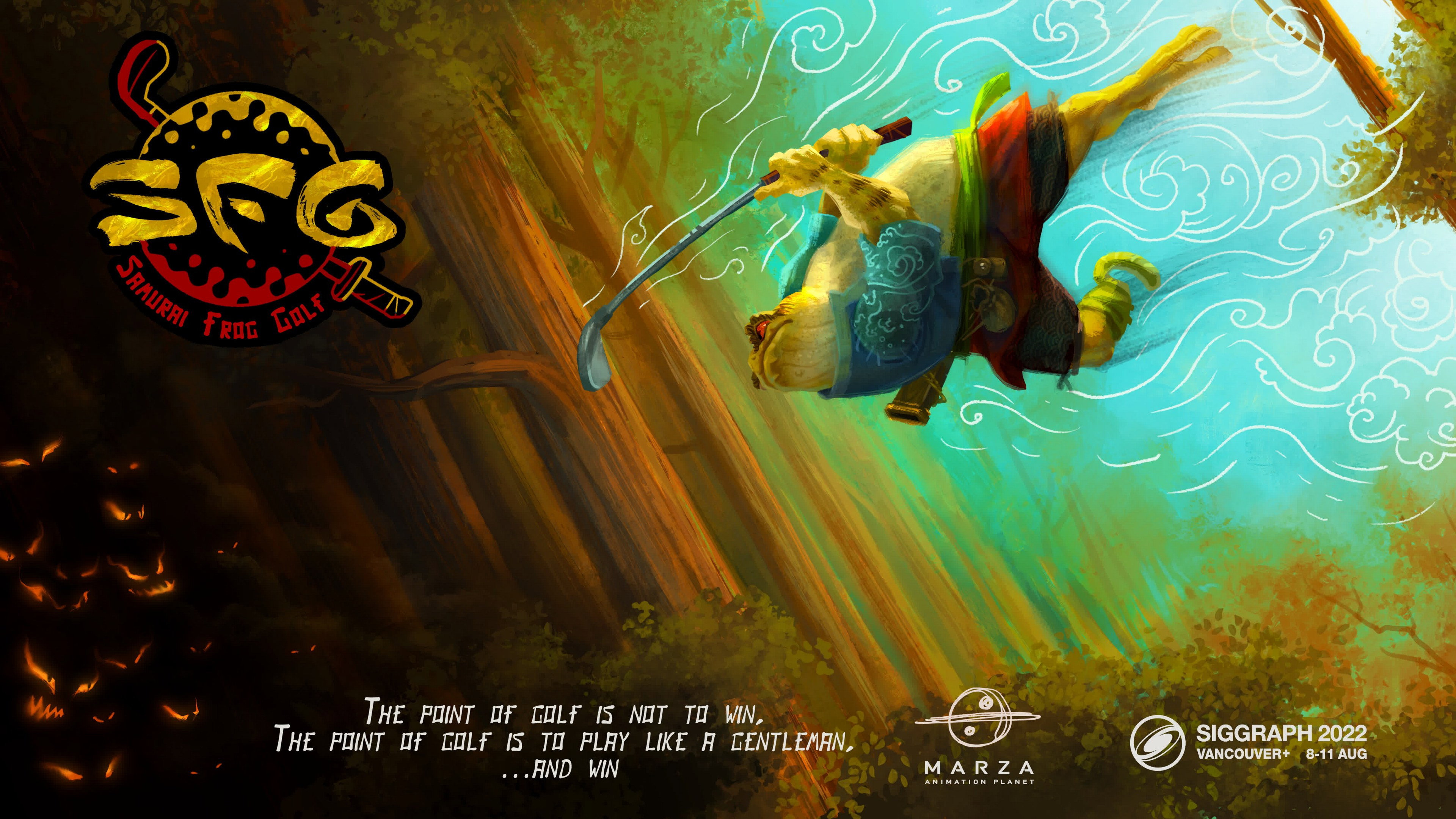 Samurai Frog Golf's poster