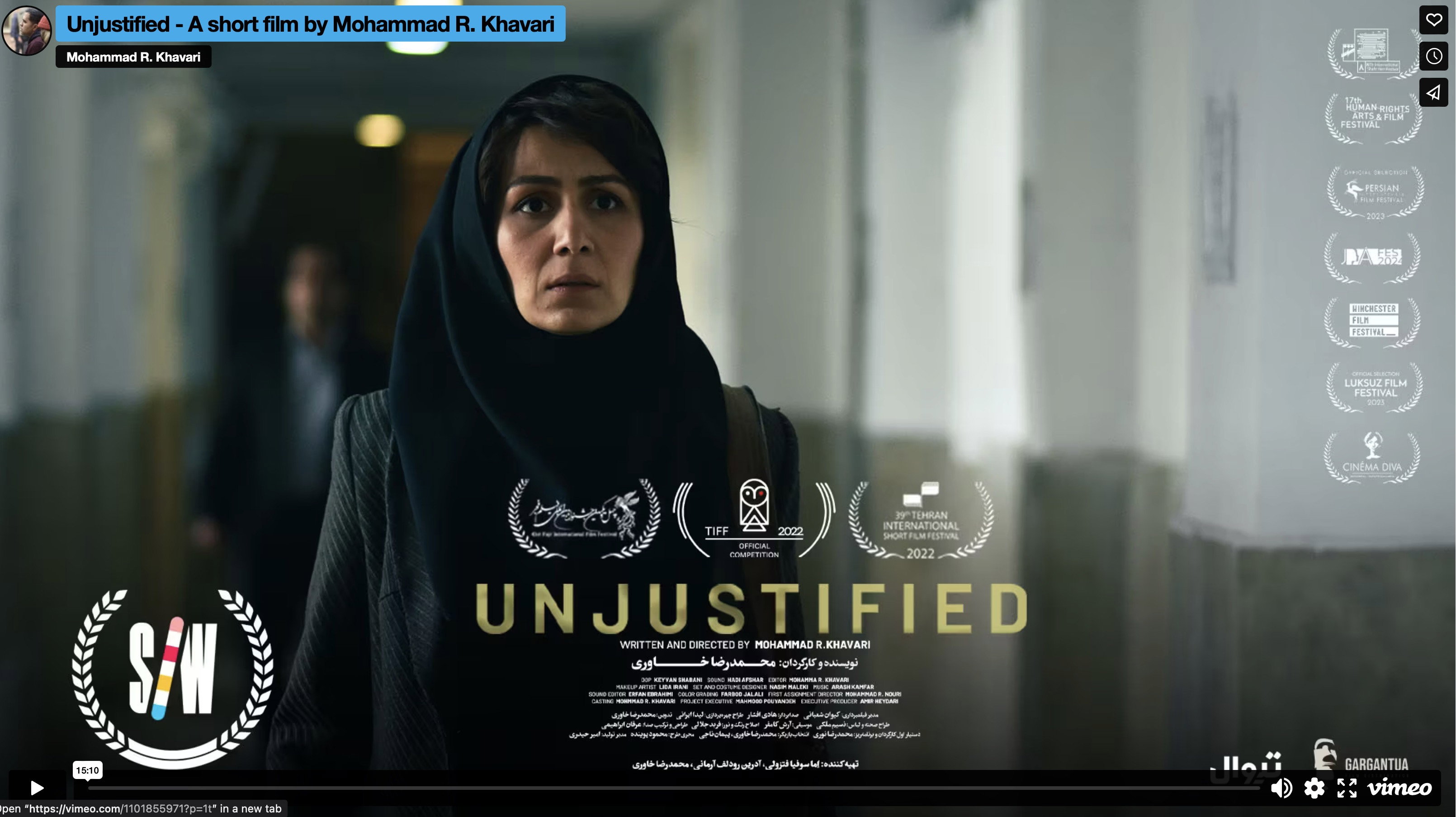 Unjustified's poster
