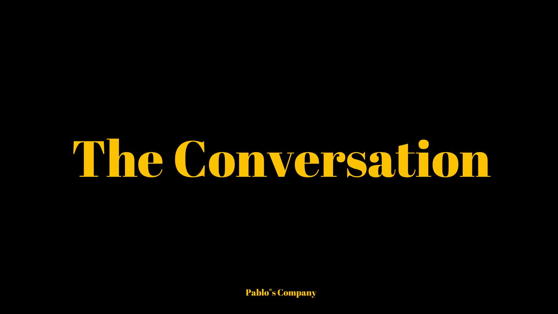 The Conversation's poster
