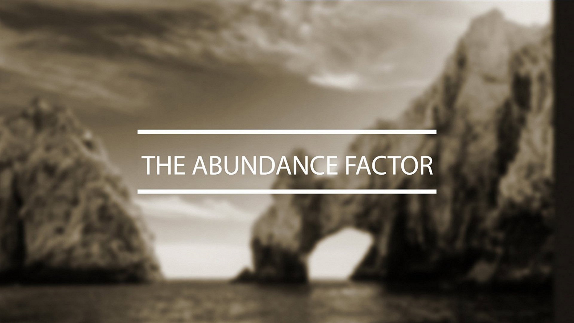 The Abundance Factor's poster