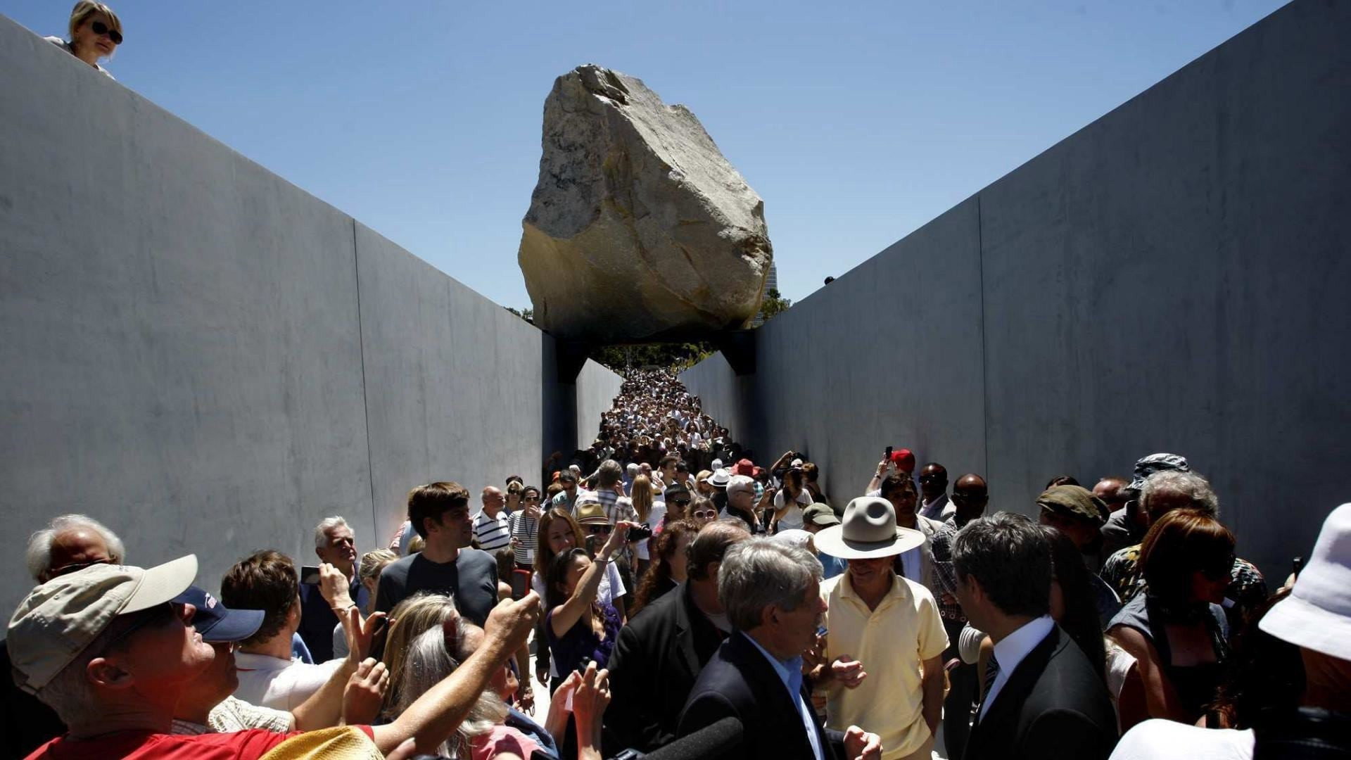 Levitated Mass's poster