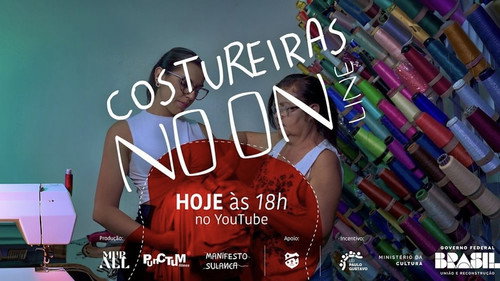 Costureiras no Online Backdrop Blur