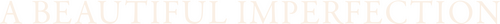 Een schitterend gebrek