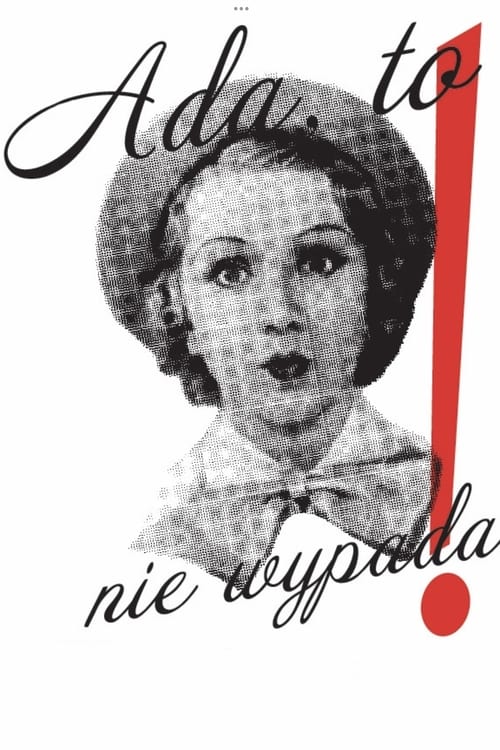 Poster Ada! To nie wypada! 1936