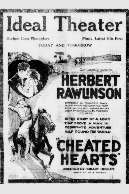 Cheated Hearts movie poster player