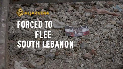 Forced to Flee South Lebanon Backdrop Blur