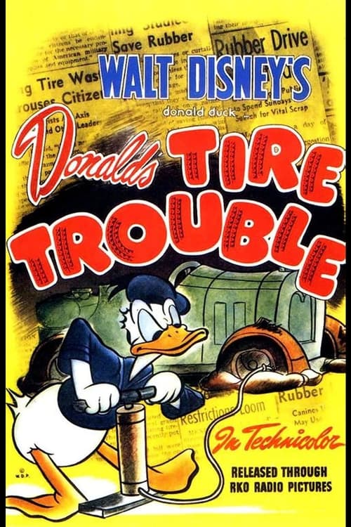 Donald, driving in the country, is frustrated in his attempts to fix a flat tire. The jack breaks, the radiator explodes, then the remaining three tires go flat. Donald gives up in disgust and drives on with the flats.