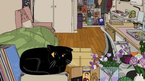 Cat 'n The Box Backdrop Blur