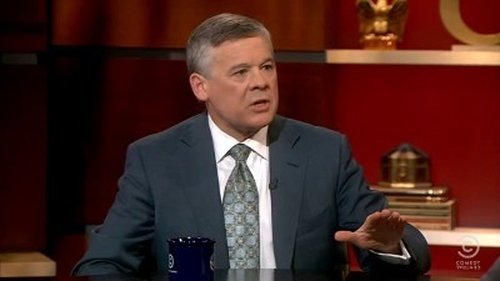 Escena del episodio 24 de la temporada 7 de la serie The Colbert Report