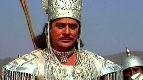 Bhishma lies on the Bed of Arrows, Karna meets Bhishma