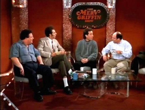 Seinfeld S09E06 — The Merv Griffin Show episode still