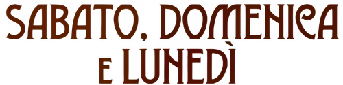 Sabato, domenica e lunedì official logo