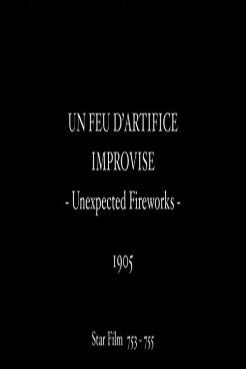 Un feu d'artifice improvisé