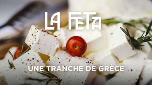 La feta : une tranche de Grèce Backdrop Blur