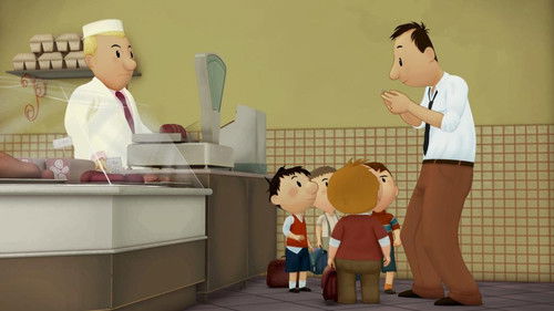 On a fait les courses avec papa