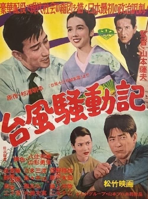 Poster 台風騒動記 1956