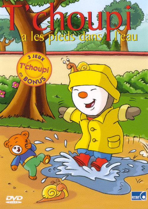 T'choupi a les pieds dans l'eau
