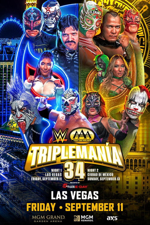 AAA Triplemanía 34 - Friday Poster