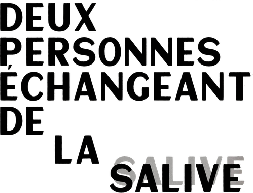 Deux personnes échangeant de la salive