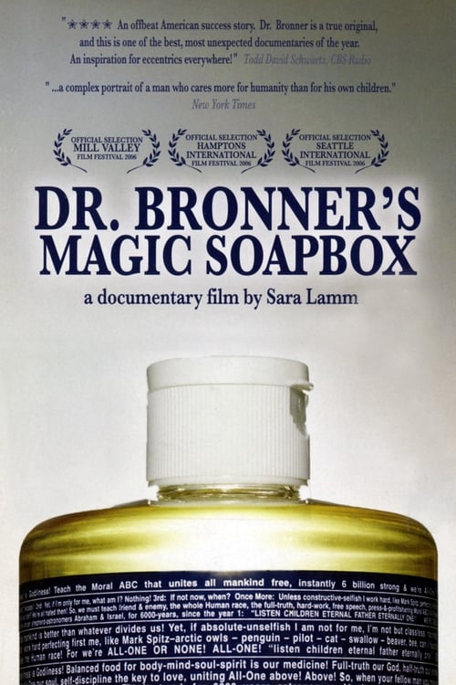 Grootschalige poster van Dr. Bronner's Magic Soapbox