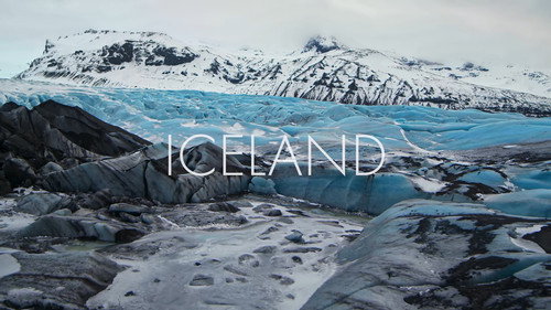Iceland's Fire and Ice Backdrop Blur