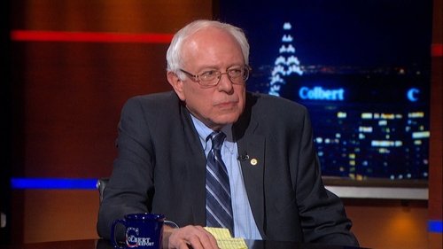 Escena del episodio 25 de la temporada 11 de la serie The Colbert Report