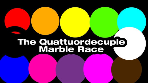 The Quattuordecuple Marble Race Backdrop Blur