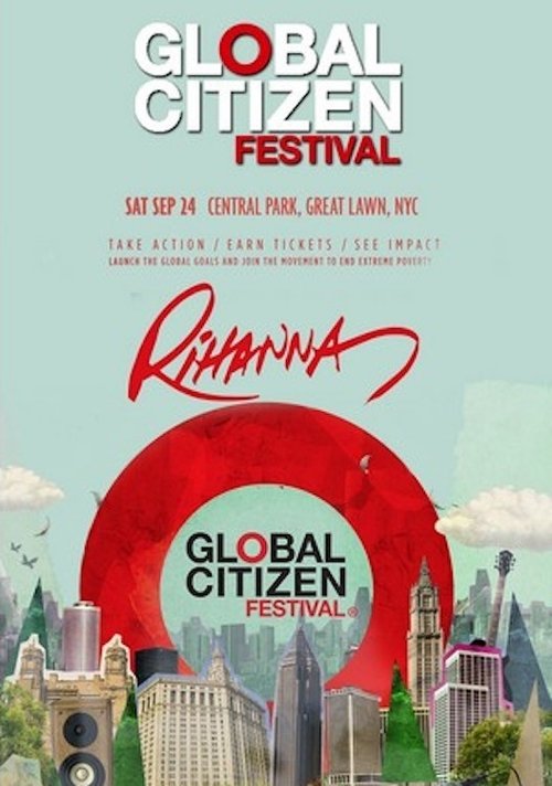 Rihanna - Global Citizen Festival movie poster player