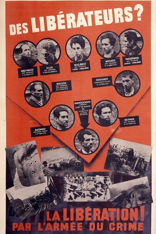 La traque de l'affiche rouge movie poster player
