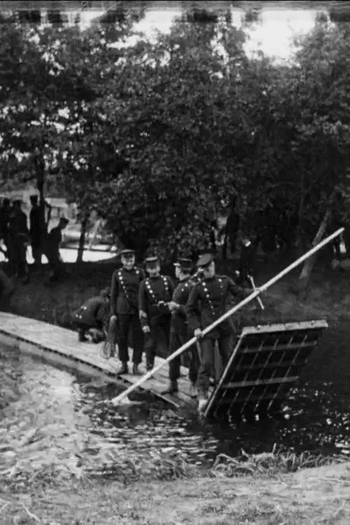 Engineers Building a Temporary Bridge (1907)