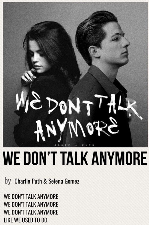 Charlie Puth: We Don't Talk Anymore (feat. Selena Gomez)