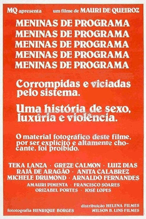 Meninas de Programa movie poster player