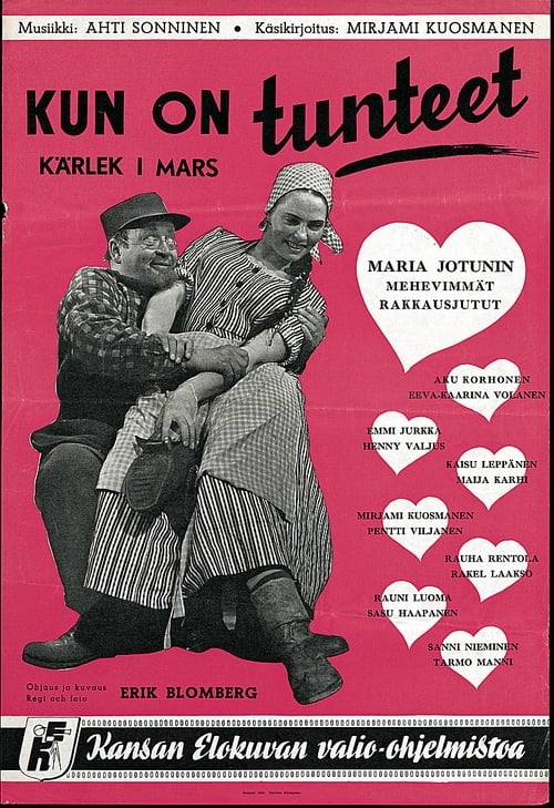 Kun on tunteet (1954) poster