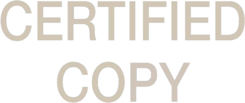 Certified Copy