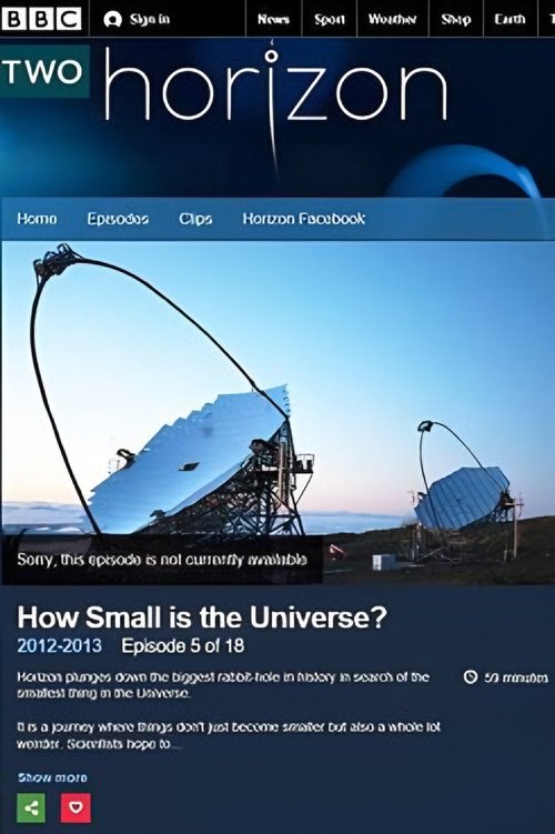 Horizon: How Small Is the Universe?
