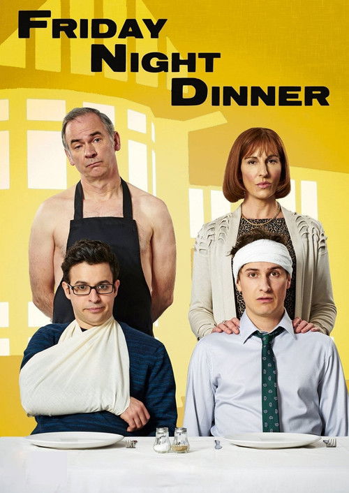 Póster de la temporada 4 de la serie Friday Night Dinner
