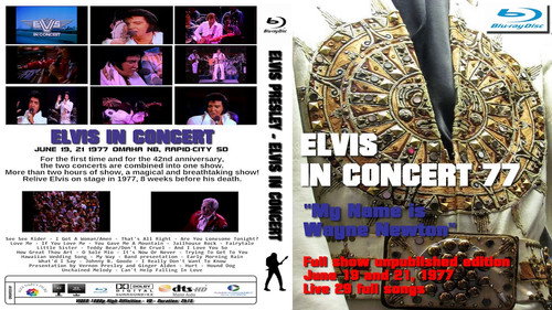 Elvis Presley: Elvis In Concert '77 Backdrop Blur