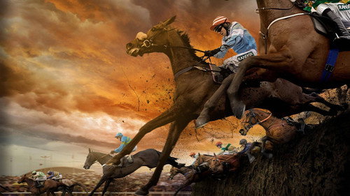 Champions: Full Gallop Backdrop Blur