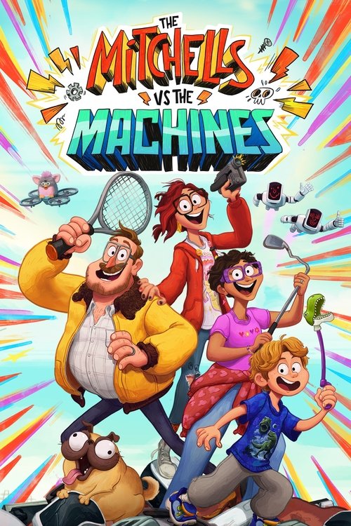 Grootschalige poster van The Mitchells vs. the Machines