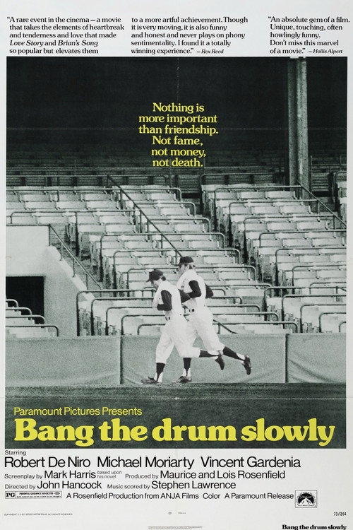 Póster oficial de Bang the Drum Slowly (1973) - Drama