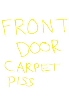 front door carpet piss