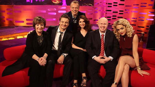 Jeremy Renner, Gemma Arterton, Matt Lucas, Delia Smith, Rita Ora