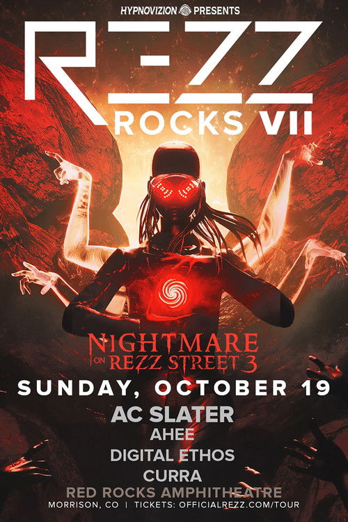 REZZ: Nightmare On Rezz Street, Live at Red Rocks Amphitheatre 2025 poster