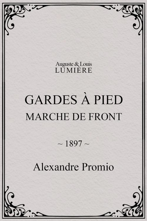 Gardes à pied : marche de front