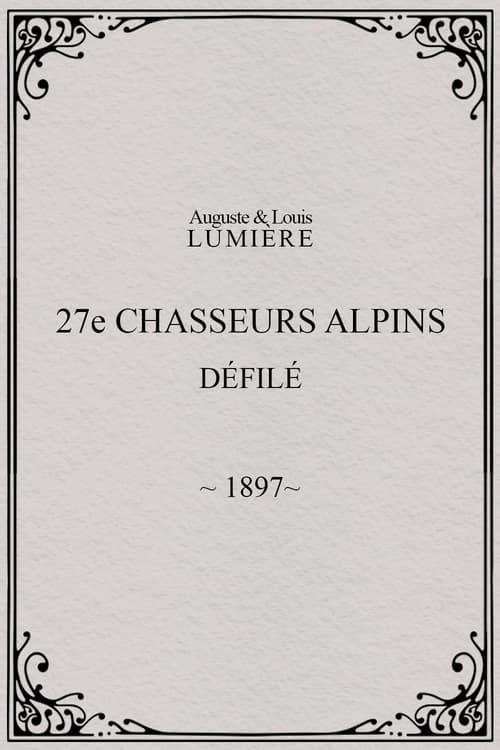 27ème chasseurs alpins : défilé (1897)