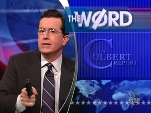 Poster della serie The Colbert Report