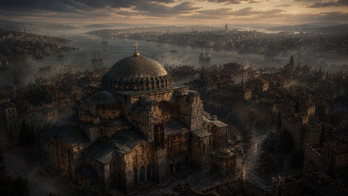 Ayasofya'da Son Gece Backdrop Blur