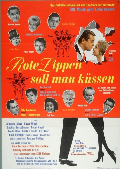 Poster Rote Lippen soll man küssen 1964