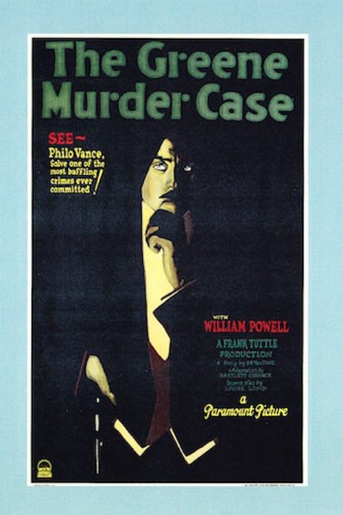 The Greene Murder Case poster